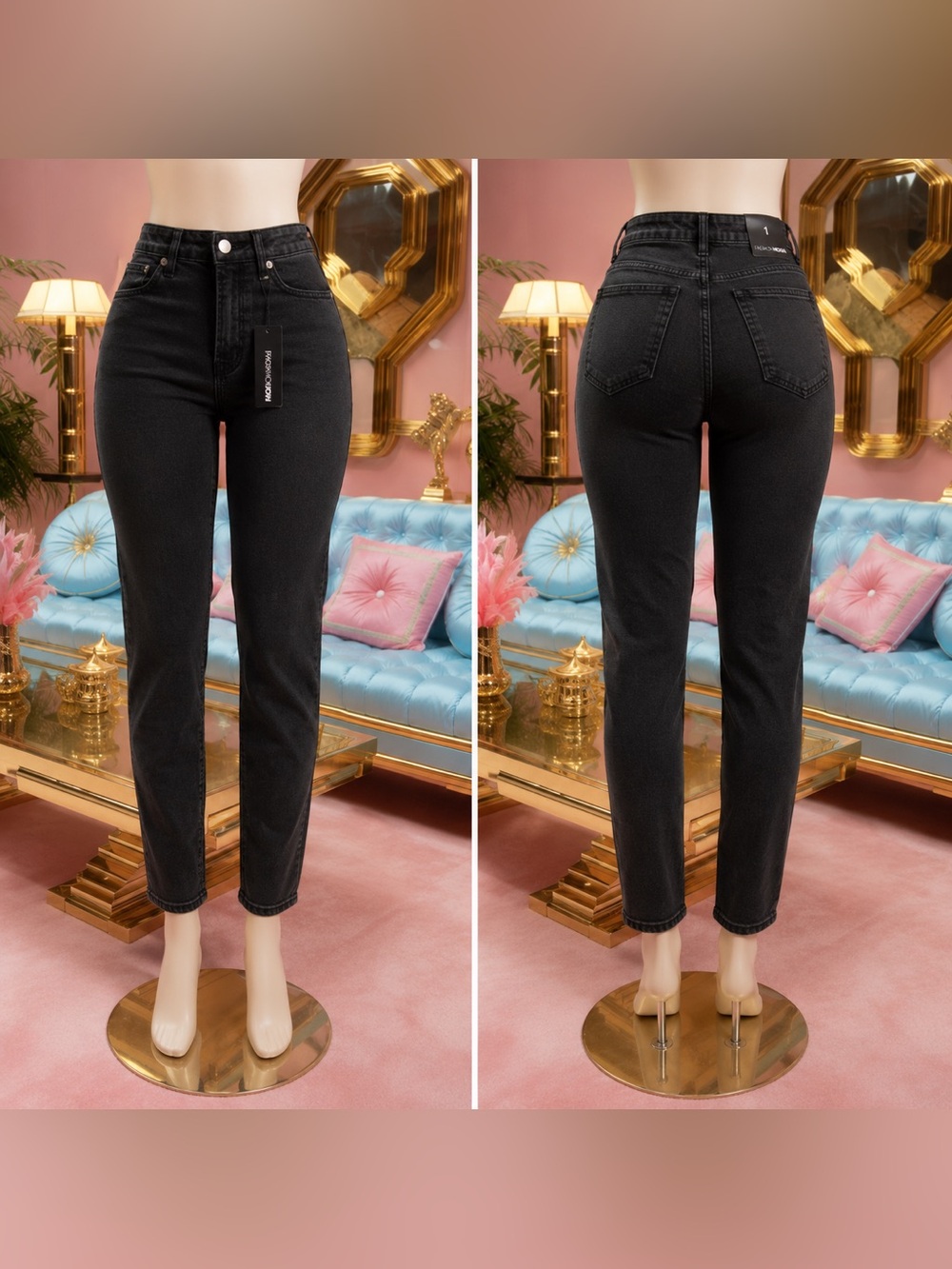 Fashion nova new High-Rise Black Women’s Jeans - Classic Slim Fit